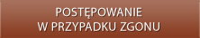 Postępowanie w przypadku zgonu