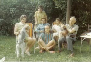 Z rodziną w Milanówku, rok 1970