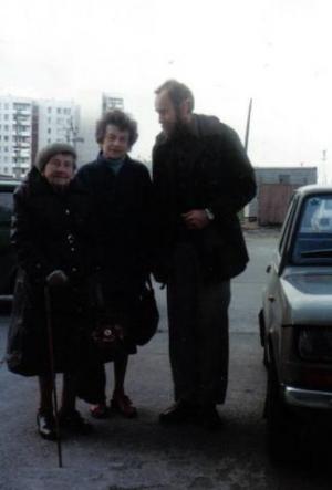 Z mamą i zięciem, rok 1984