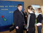 Spotkanie z panem Krzyszofem Bielowskim - wnukiem Patrona maszej szkoły, "Honorowym Przyjacielem Gimnazjum" - 18.03.2005 r.