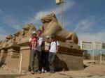 Nasza cała rodzina w Luksorze. Styczeń 2009.
