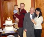 90 urodziny z wnukiem Przemkiem i Rodziną